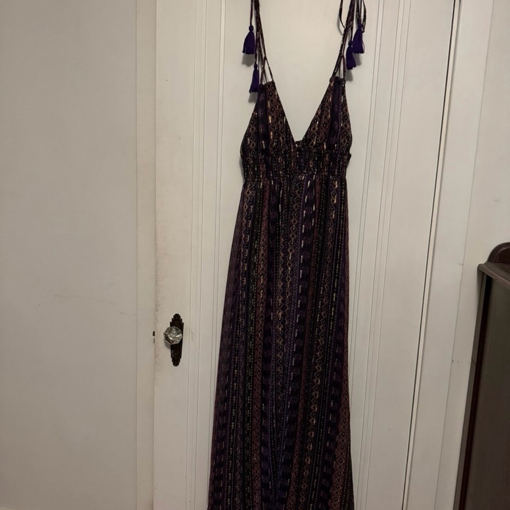 Elegant Purple Maxi Dress